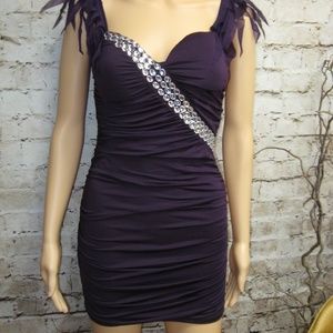 Purple Bodycon Dress